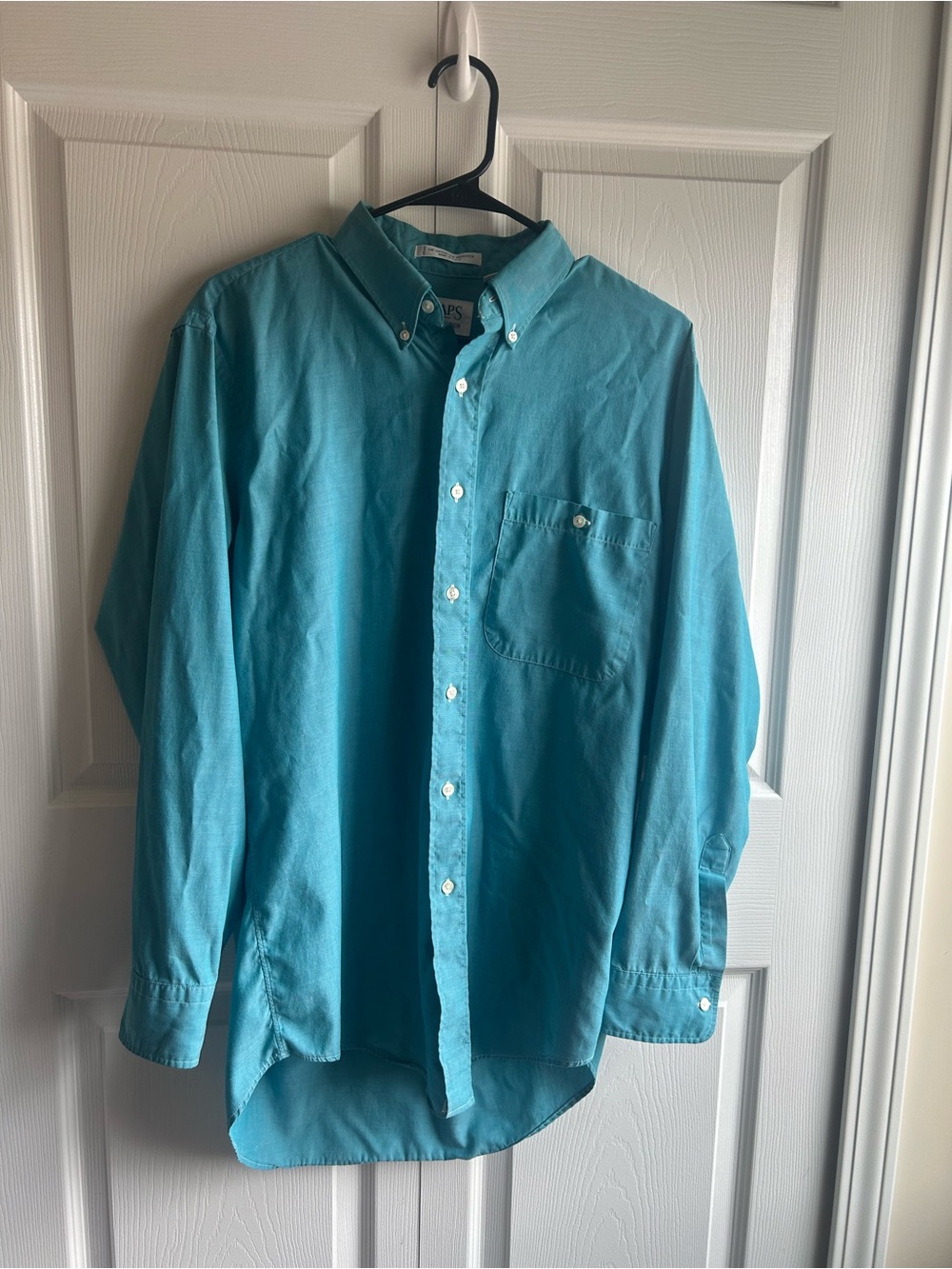 Chaps Ralph Lauren Men’s Button-Down Shirt – Teal | Size 15½ 32-33